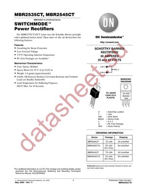 MBR2535CTG datasheet  